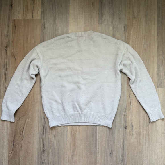 Thread & Supply Light Gray White Crewneck Sweater - Michigan - Picture 4 of 6